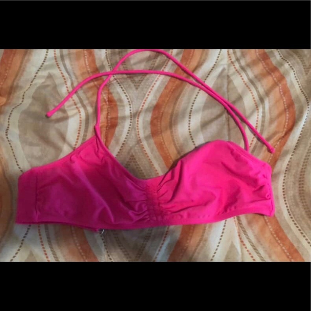 Swim top worn only to try on